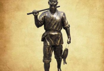 售樓處漁夫雕塑 商業街雕塑 民俗擺件