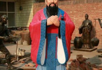 創(chuàng)意孔子雕塑 步行街店門口雕塑 學(xué)校小品