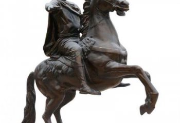 庭院騎馬人雕塑 城市古羅馬雕塑 民俗小品