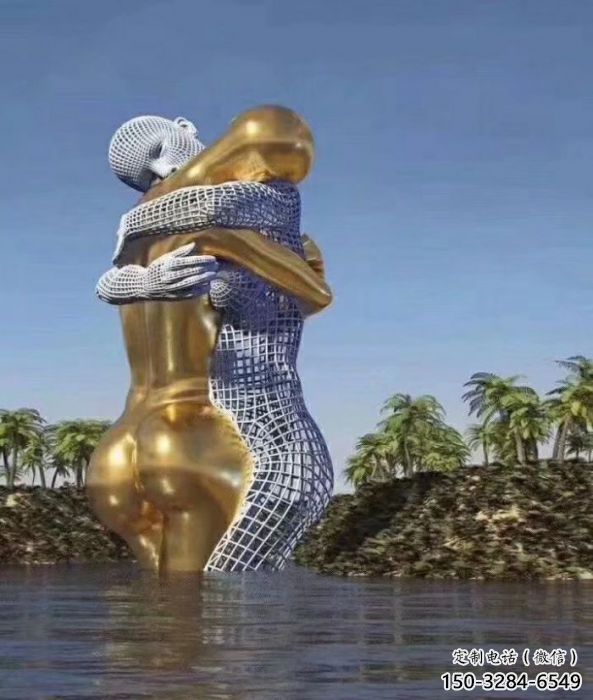 園林情侶雕塑 風景區幸福雕塑 廣場小品