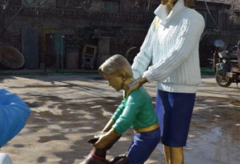 商場三口之家雕塑 幸福雕塑 店門口小品