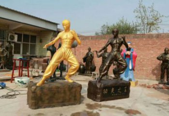 風景區李小龍雕塑 售樓處廣場雕塑 仿古擺件