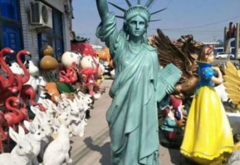 仿古勝利女神雕塑 庭院彩繪雕塑 田間小品