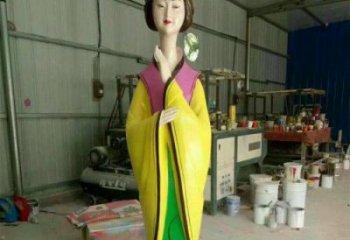 園林美女雕塑 城市廣場雕塑 步行街擺件