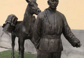 公園茶馬古道雕塑 門口創意雕塑 售樓處小品