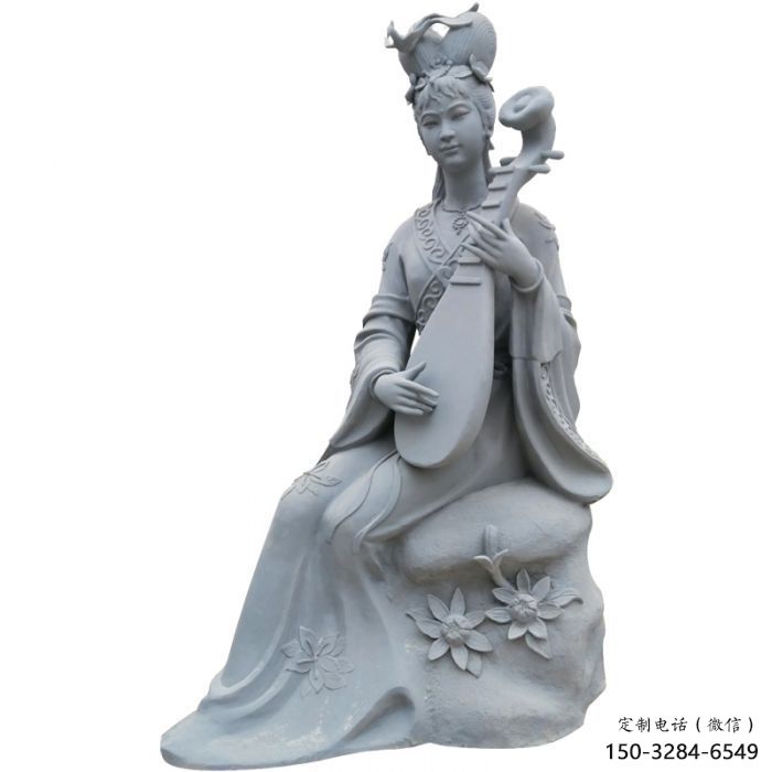 創意天女散花雕塑 步行街店門口雕塑 神話小品