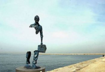 園林旅行者雕塑 風(fēng)景區(qū)空心人雕塑 廣場小品