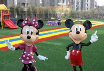 別墅區米奇雕塑廠 大型別墅區動漫雕塑 剪影卡通雕塑