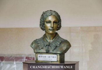 創意南丁格爾雕塑定制 仿銅名人雕塑 公園頭像雕塑