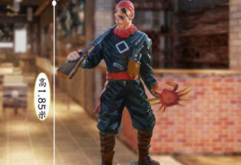 草地海盜雕塑廠 現代校園卡通雕塑 大型動漫雕塑