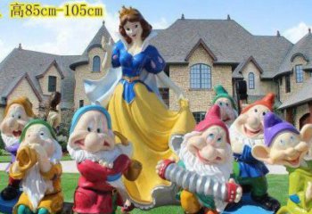 制作步行街白雪公主雕塑 游樂場卡通雕塑 鑄造動漫雕塑