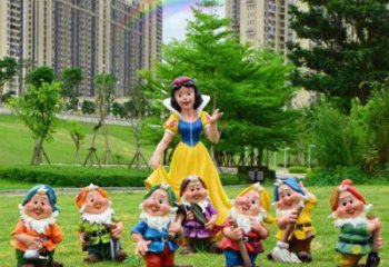 預(yù)用公園白雪公主雕塑 戶外卡通雕塑 抽象動漫雕塑