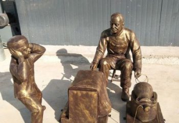 爆米花雕塑廠家 彩繪民俗雕塑 現代小吃雕塑