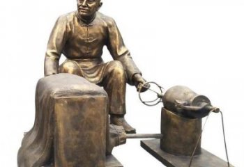 爆米花雕塑產品 景觀美陳民俗雕塑 鑄銅小吃雕塑