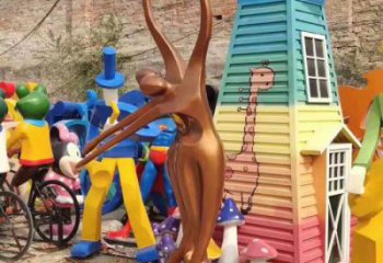 別墅區(qū)吹拉彈唱雕塑廠 大型別墅區(qū)音樂(lè)雕塑 剪影音樂(lè)人雕塑