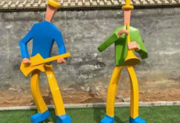 吹拉彈唱雕塑 仿真音樂(lè)雕塑 大型音樂(lè)人雕塑廠家