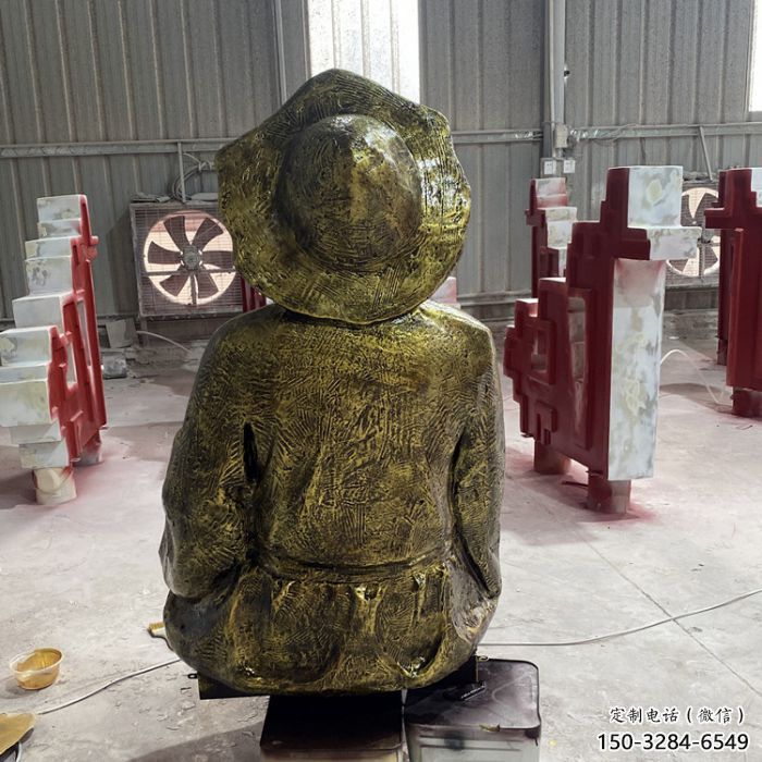 大型姜太公雕塑 玻璃鋼釣魚雕塑廠 房地產民俗雕塑