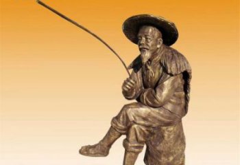 公園姜太公雕塑廠家 仿古公園釣魚雕塑 景觀民俗雕塑