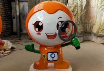 彩繪玩偶雕塑廠家 卡通雕塑 步行街擺件