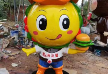 售樓處玩偶雕塑廠家 商業街雕塑 卡通擺件