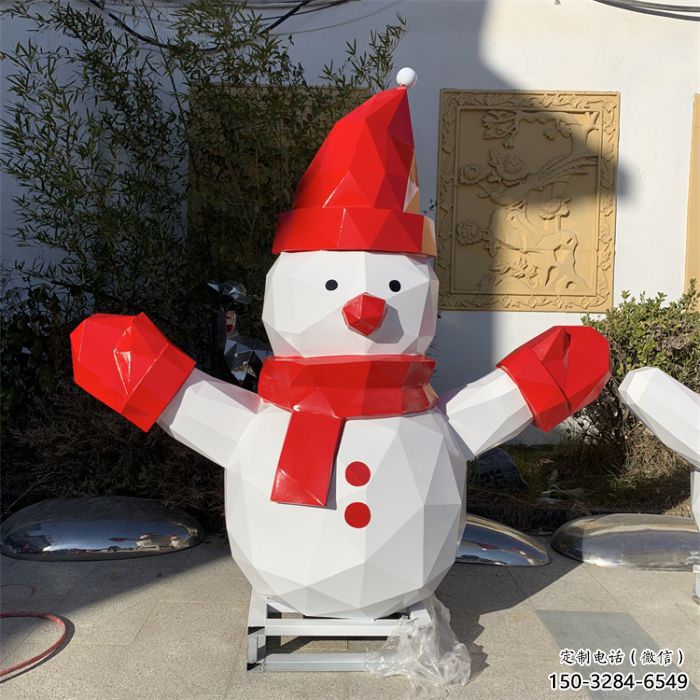 酒店雪人雕塑廠 庭院卡通雕塑 彩繪小品