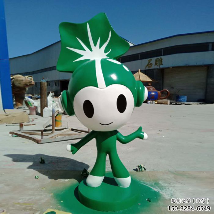 商業街福娃雕塑廠家 烤漆體育雕塑 彩繪奧運雕塑