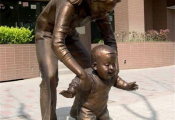 創意母親雕塑 玻璃鋼女人雕塑 公園肖像雕塑