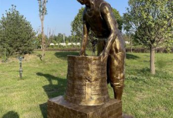 茶道雕塑廠 戶外園林民俗雕塑 小區(qū)制茶雕塑