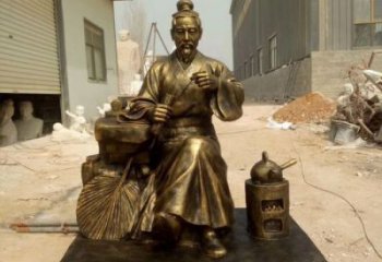 大型茶道雕塑 玻璃鋼民俗雕塑 房地產制茶雕塑