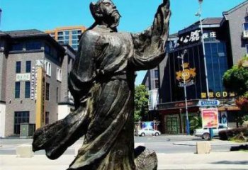 公園李白雕塑廠 戶外景觀人物雕塑 抽象詩人雕塑