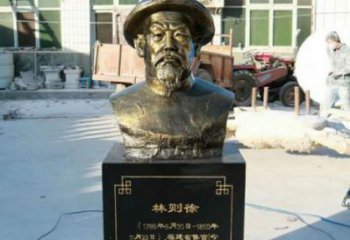 彩繪林則徐雕塑 仿銅名人雕塑產品 街頭肖像雕塑