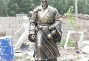 公園華佗雕塑廠 創(chuàng)意名醫(yī)雕塑 美陳藥王雕塑