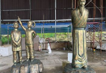 別墅區看書雕塑廠家 仿真學生雕塑 大型人物雕塑