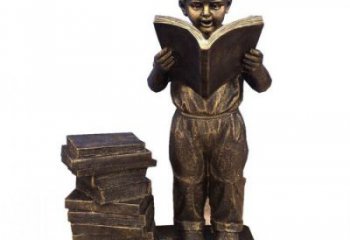 村口看書雕塑廠家 仿古人物雕塑 公園學(xué)生雕塑