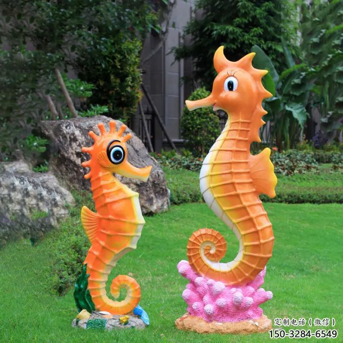 抽象河馬雕塑，動漫海洋雕塑，卡通主題