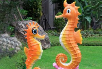 抽象河馬雕塑，動(dòng)漫海洋雕塑，卡通主題