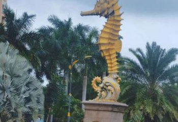 大型河馬雕塑，卡通海洋雕塑，彩繪工藝