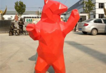 仿真大熊雕塑廠家，酒店房地產(chǎn)雕塑，現(xiàn)代景觀小品