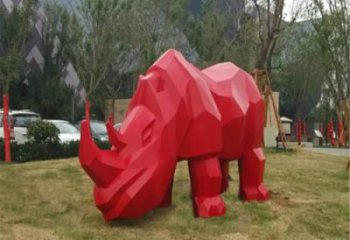 酒店小牛雕塑廠家，抽象卡通主題，噴漆工藝