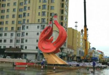 風景區大雁雕塑廠家 售樓處廣場雕塑 仿古擺件