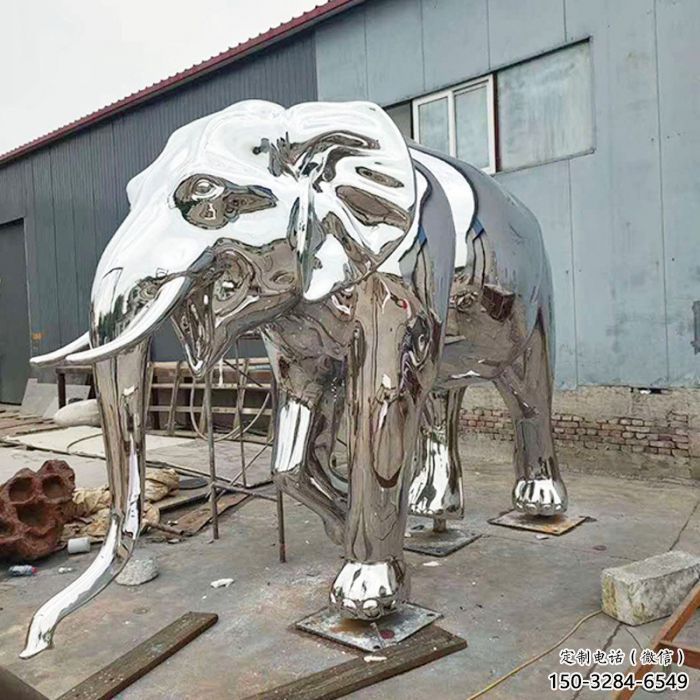 景觀大象雕塑制造商，動物雕塑，鏡面大象雕塑供給