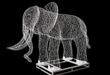 園林大象雕塑服務商，美陳雕塑，鏤空大象雕塑精選