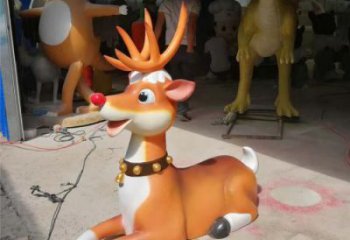 商場(chǎng)小鹿雕塑