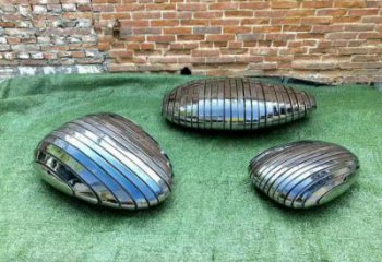 鵝卵石坐凳雕塑，鍛造景觀雕塑，現代工藝