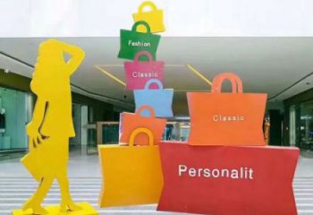 宿州購物人雕塑選定，景觀雕塑，不銹鋼購物人雕塑生產商