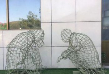 莆田鏤空對弈雕塑標準，廣場雕塑，鐵藝民俗人物雕塑供給