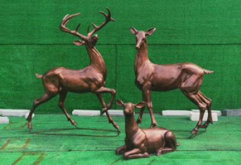 武威銅小鹿雕塑批發，鍛造工藝，小鹿銅雕塑承接
