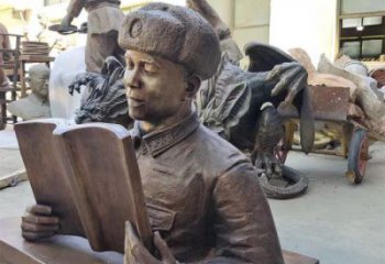 嘉峪關公園雷鋒雕塑