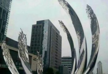 梅州地面噴泉雕塑小品，圓環結構概念，旱地水景噴泉體系