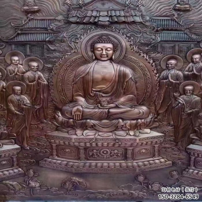 邯鄲鍛銅浮雕常用，寺廟景觀，黃銅佛像浮雕生產(chǎn)商